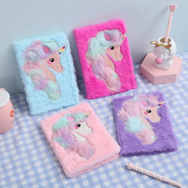 Wholesale Cartoon Unicorn Plush A5 Student Line Notebook