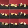 Wholesale PVD Coated 18K Gold Real Gold Plated Animal Cat 304 Stainless Steel Cute Basic Sweet Waterproof Non Tarnish Ear Studs