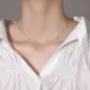 Wholesale Stainless Steel Heart Shape PVD Coated Gold Plated Casual Simple Style Waterproof Non Tarnish Plating Curb Chain Gold Necklace
