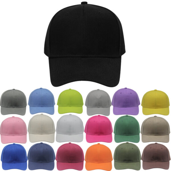 Wholesale Mao Qing baseball cap polyester solid color light plate cap fashion all-match advertising hat cross-border printing embroidery logo