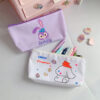 oly-505d102d73ebaf5d8ada2b40f56a7cbc Wholesale Japanese Style Pencil Bag Women's Large Capacity ins Canvas Stationery Bag Stitch Pencil Bag Small Fresh Style Storage Bag Multifunctional