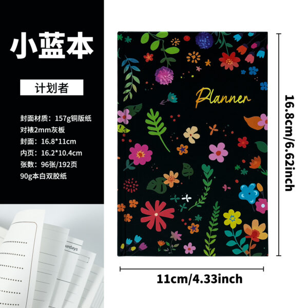 Wholesale Creative Cool Flower Series Portable Notebook Amazon Cross-border Best-selling Book Student Essential Notebook