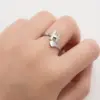 Wholesale Jewelry Fashion Letter 201 Stainless Steel Plating Open Ring