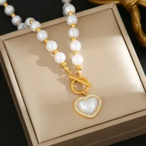 6607-Pearl Love Necklace