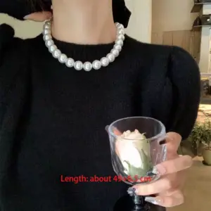 Am1336 White Pearl Necklace 14#