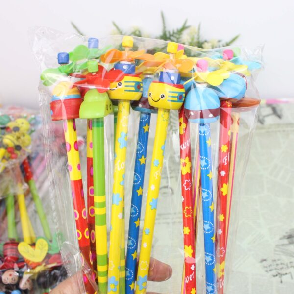 oly-50863d016206ecf1fd888e9532fccda7 Wholesale Li Xue stationery windmill series pencil cartoon pencil HB creative wooden pencil student pencil gift