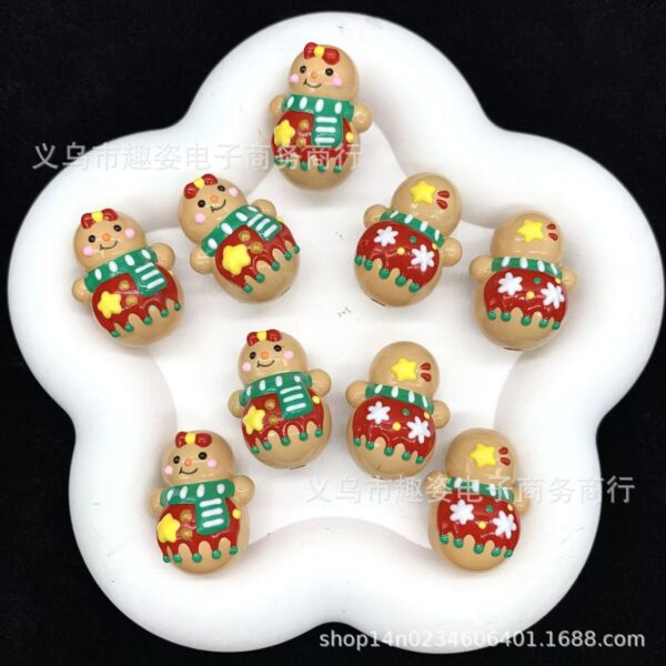 Wholesale Snowman New Year Christmas Hand-painted Beaded String