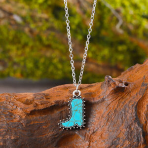 A pair of boots necklace