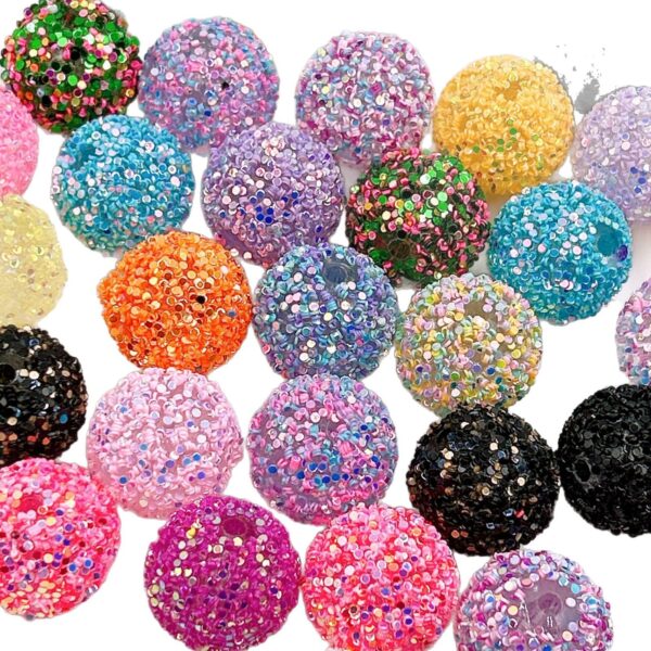oly-5097e6361a180d31dee4ba43f33dbb62 Wholesale Acrylic iridescent sequined through-hole beads