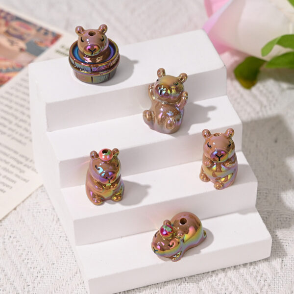 Wholesale cartoon cute straight hole beaded diy beads OLY Exclusive