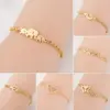 Wholesale Sweet Butterfly Titanium Steel Plating Bracelets