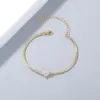 Wholesale Fashion Geometric Copper Zircon Bracelets In Bulk
