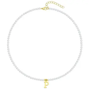 P (with Pearl Necklace)