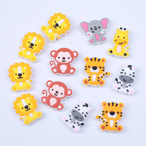 Wholesale Silicone animal teething beads