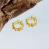 Wholesale Fashion Rabbit Geometric Plating Copper Earrings