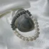 Wholesale Elegant Color Block 304 Stainless Steel Freshwater Pearl Bracelets In Bulk