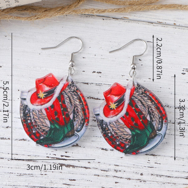 Wholesale Christmas Western Style Acrylic Earrings