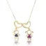 ND07-10 Children's Champagne Gold Two Girls Color Zircon