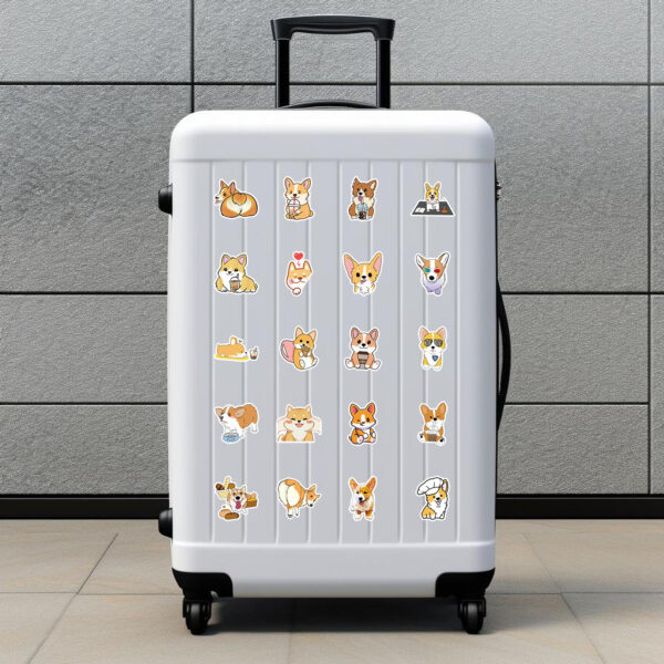 oly-50f0c5517464b209ccc569bd0a5f745a Wholesale 50 cute cartoon corgi dog notebook doodle stickers