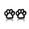Wholesale PVD Coated 18K Gold Real Gold Plated Paw Print 304 Stainless Steel Cute Waterproof Non Tarnish Ear Studs