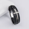 Wholesale Vintage alloy cross accessory magnet buckle leather bracelet