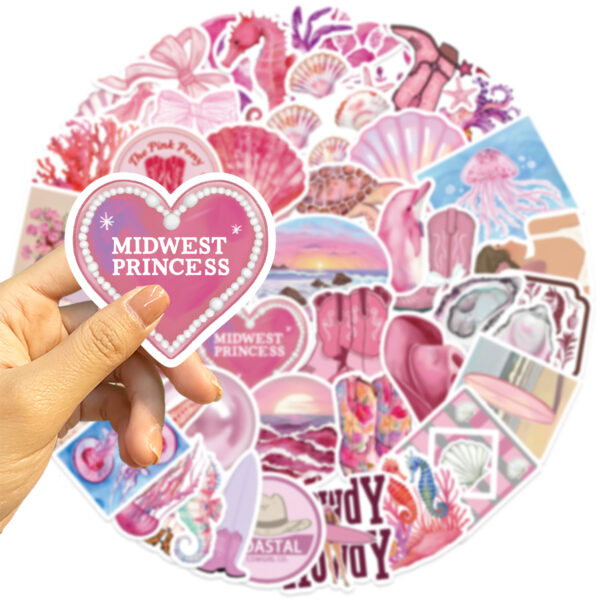 oly-50fb8dff77aeb238ac681e3dbc9118a2 Wholesale 50 pink coast girl cartoon series stickers