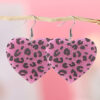 Wholesale Cross-border New Valentine's Day Love Leopard Sequin Pendant Earrings Acrylic Sexy Leopard Earrings Gift