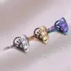 oly-51040fcc293f527be91f568ff893e697 Wholesale PVD Coated Real Gold Plated 18K Gold Solid Color 304 Stainless Steel Commute Waterproof Non Tarnish Rings
