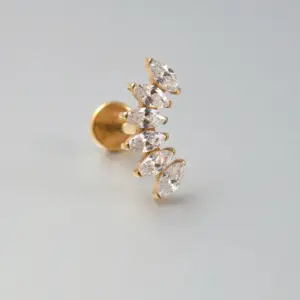 #5 Gold / Rod Thickness * Rod Length 1.2x8mm