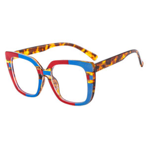 Red and Blue Leopard Frame