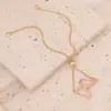 Copper 18K Gold Plated Fashion Gold Plated Inlaid Zircon Butterfly Zircon Bracelets