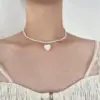 Wholesale Elegant Heart Shape Imitation Pearl Women's Necklace