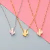 Wholesale Fashion Cactus Stainless Steel Plating Pendant Necklace