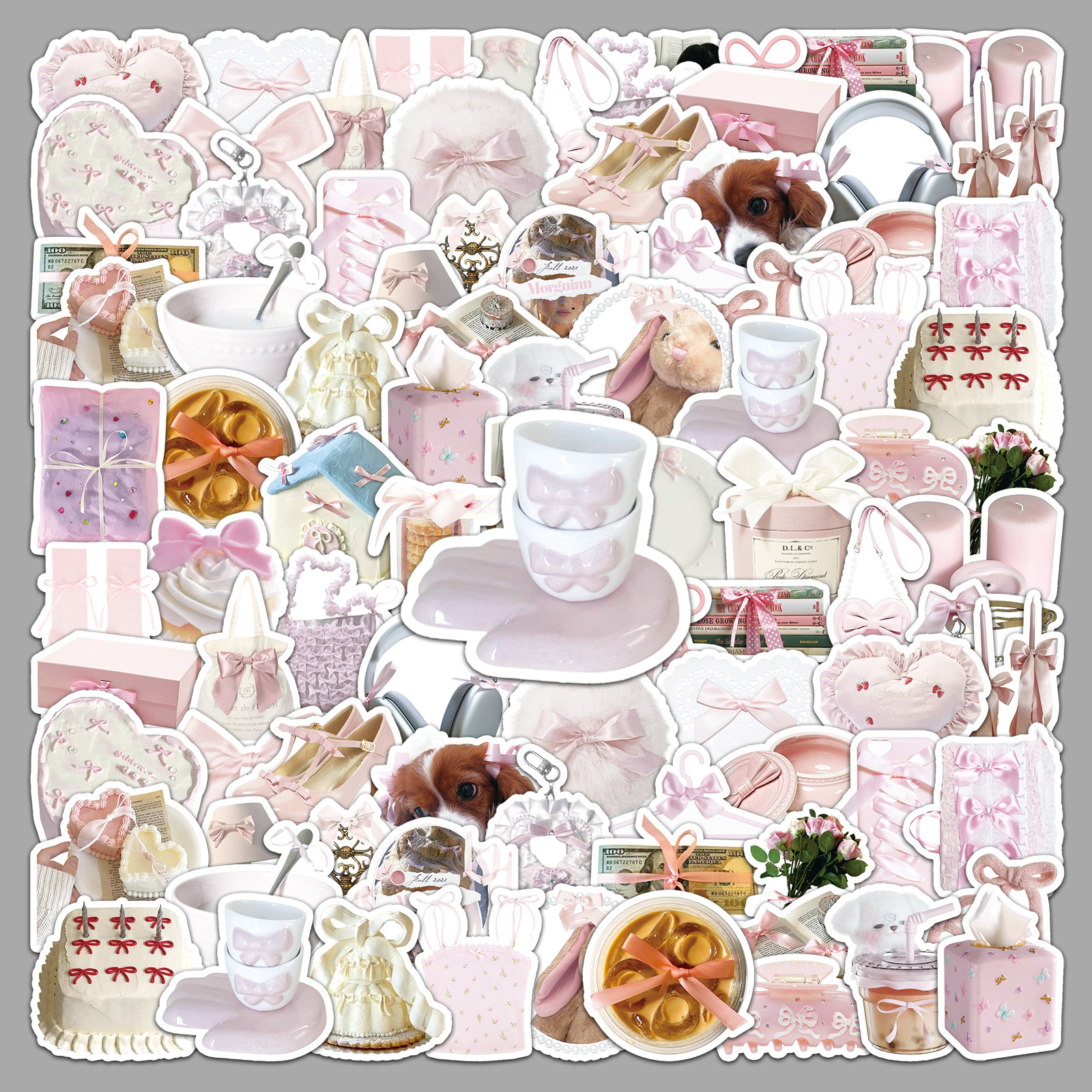 Wholesale bowknot ins style graiti stickers personalized stickers