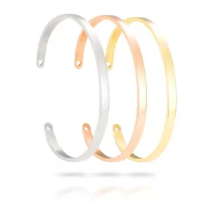 Fashion Geometric Stainless Steel Bangle