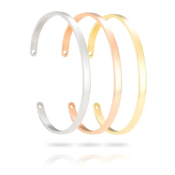 Fashion Geometric Stainless Steel Bangle