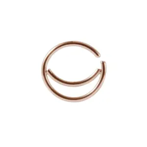 Rose Golden Crescent / Rod Thickness * Inner Diameter 0.8x8mm