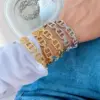 Wholesale Jewelry Vintage Style Classic Style Geometric Copper Zircon Mixed Metal Rings Bracelets