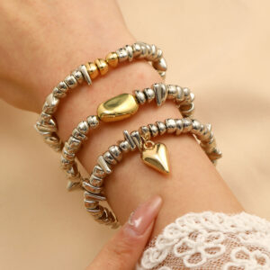 14 broken silver bracelet 3-piece set