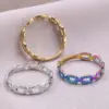oly-514329fce5c9bc21905d3559276fdc93 Wholesale PVD Coated Real Gold Plated 18K Gold Solid Color 304 Stainless Steel Simple Style Waterproof Non Tarnish Rings