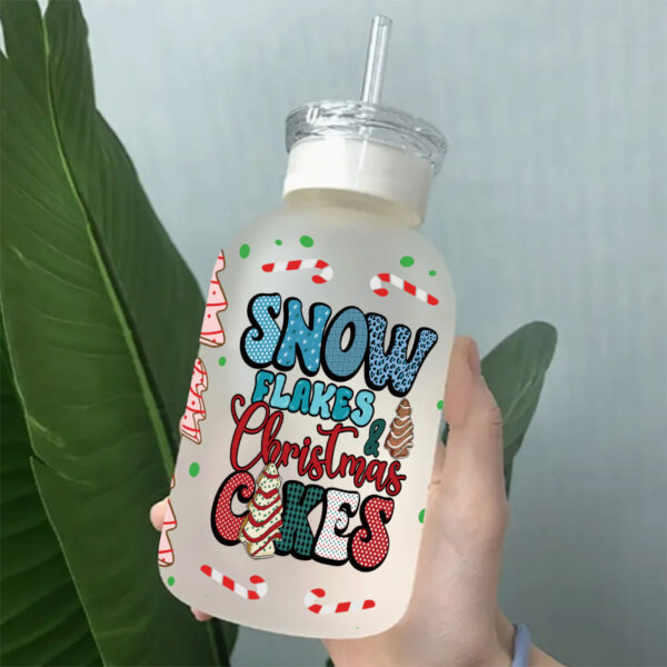 Wholesale Pink series Christmas tree 16oz Cup UV DTF Wraps