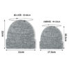 Wholesale Autumn and winter popular hat children's new colored warm wool hat men's and women's European and American all-match parent-child pullover knitted hat