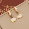 Wholesale 1 Pair Fashion Heart Shape Butterfly Stainless Steel Plating Zircon Dangling Earrings