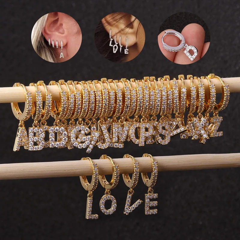 Wholesale Letter Word Copper Ethnic Style Earrings