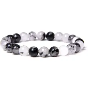 Black hair crystal / 19cm
