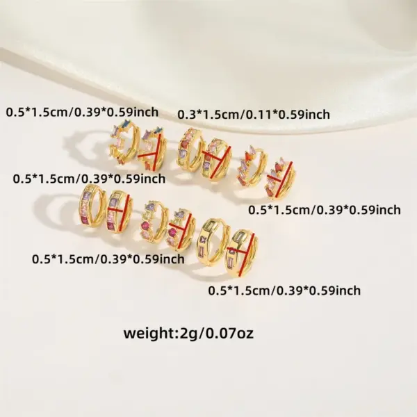 Wholesale 1 Pair Elegant Simple Style Round Plating Inlay Copper Zircon 14K Gold Plated Earrings