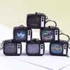 Wholesale Horror Atmosphere Mini Tv Car Keychain Pendant Simulation Tv Personalized Luggage Pendant