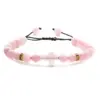 Ethnic Style Cross Natural Stone Beaded Bracelets