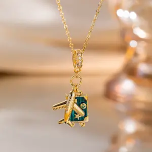 Airplane Suitcase Necklace