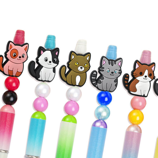 oly-51826d6c31872b6e3a47d227dd0559c2 Wholesale Cute Cartoon Cat PVC Beads